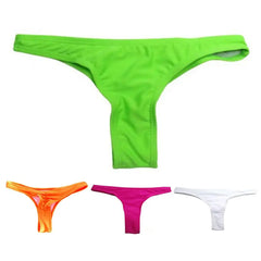 2025 New Bikini Women Swimwear Bottom Low Waisted Thong Rave Bottoms Mid Cut Bathing Suit Bottom for Beach Swimming Pool