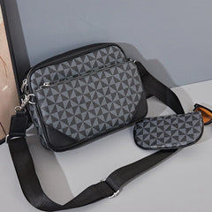 Bedruckte Schultertaschen für Herren, diverse Accessoires, Lederhandtaschen für Herren, Kettenhandtaschen, Herrentaschen, Schulter- und Umhängetaschen