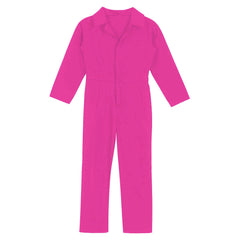 Kid's Coverall Boys Child Casual Jumpsuit Pants Fashion Long Sleeve Turndown Collar Zipper Mechanic Costume Flight Suit Overalls