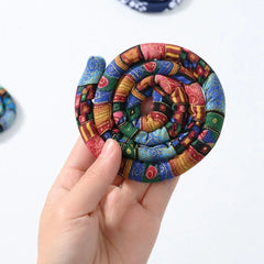 Haaraccessoires für Damen, lange Haargummis, biegsame Dreadlocks-Haarbänder, Haarspangen im Ethno-Stil mit Spiralverschluss