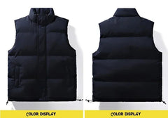 Mens Thermal Vest Jacket Clothing Autumn Winter Warm Sleeveless Jackets Male Outwear Casual Waistcoat Oversize Sports Vest Coats