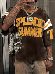 T-shirt Men Summer Clothes Male Clothes for Man T-shirts Men Overfit Short Sleeve Top Y2k Graphic Tee Vintage Tshirts Gym Tshirt