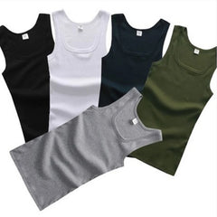 Casual Men's Tank Top Gym Clothing Man Sleeveless Shirt Summer Bodybuilding Vest Gym Fitness Muscle Singlet Clothes T-shirt Hot
