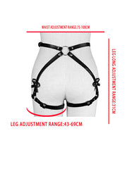 Exotisches SM-Bondage-Set: Oberschenkelfesseln aus Leder, Taillengürtel, Handschellen, Bettgurt, Rollenspielspielzeug für Paare