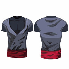 Neues Cosplay-Print-Fitness-Laufshirt für Herren, Rundhalsausschnitt, Cartoon-Motiv, Bodybuilding-Sportshirt, Tops, Gym-T-Shirt für Herren