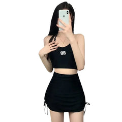 Women's Fashionable Long Sleeve Swimsuit Cover Up Top Slimming Effective Design For Vacation And Beach Outings