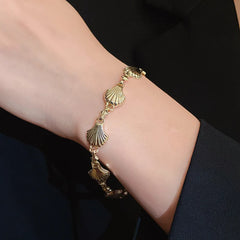 Bohemian Shell Bracelet for Women Men Gold Color Summer Beach Charm Bracelets Bangles Wristband Jewelry Accessories Couple Gifts