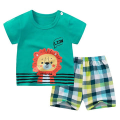 Kinderbekleidungssets für Jungen: T-Shirts mit Cartoon-Print, schlichte modische T-Shirts, Shorts, neue süße Oberteile, Trainingsanzüge, Kurzarm-Tops für Kinder, Shorts