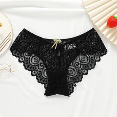 Women Sexy Underpants Lace Panties Low-waist Underwear Briefs Female Breathable Lingerie Temptation Hollow Out Intimates Panty
