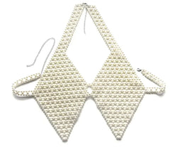 Sexy Accessories Women Bikini Pearl Chest chain Body Chain Jewelry Totally Hand-made Bra Fringed For Beach Nightclub Waist Chain