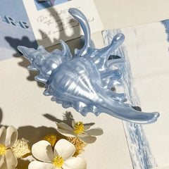 קליפס טופר כריש אוקיינוס לנשים קליפס טופר קונכייה לשיער לאביזרי שיער חוף חמודים