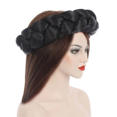 Women for african dresses Party Headwear Accessories Bronzing Fabric lady Headbands Elastic Braids Fashion Bandage Bandana Mujer