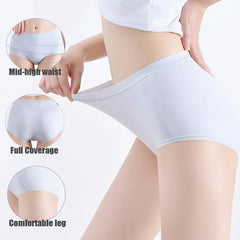 Women's Modal Underwear 4 Pack - Seamless Soft Comfortable Breathable Panties for Ladies Everyday Wear - No Show Elastic Knicker