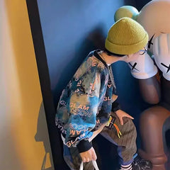 Children's Clothing Boys Spring And Fall New Version Of The Korean Version Fashionable Fashionable Gradient Casual Sweater Boy