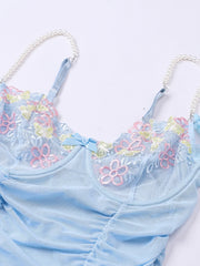 Lingerie Tops for Women Lace Women's Sheer Mesh Deep V Neck Transparent Sleepwear Nightgown Sheer Bodysuit for Women Lingerie