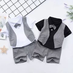 Kids Boys Clothing Sets Baby Tee Shirt + Pants Infant Toddler Children Casual Wears T-shirt + Shorts Outfits Suits 1-4 Years