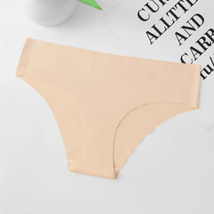3 יחידות תחתוני נשים חלקים לנשימה, מותן נמוך, בלתי נראים, תחתוני נשים, נוחות, אופנה סקסית.