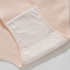 Women's Cotton Striped Underwear Breathable Soft Briefs for Sports & Yoga Comfy Everyday Panties Simple Lingerie Gift for Ladies