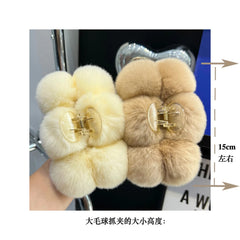 Haarklammern-Zubehör für Frauen, pelzige Nadeln, Clips, Cheveux Bandeau, koreanische Mode, Pinza Pelo Haarspangen, Cheveux Femme Haarschmuck