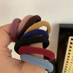 50 Stück/Set Neue Damen Mädchen Bonbonfarben Nylon Basic Scrunchies Haargummis Pferdeschwanzhalter Haargummis Modische Haaraccessoires