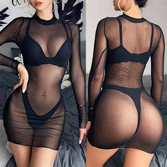 Sexy Women Beach Dress Mesh Bathing Suit Cover Up Sheer Bikini Vestido Swimwear Clubwear Robe Saida De Praia See Through Dresses