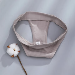 Brasilianische Damen-Slips aus Baumwolle, bequeme SL-Unterwäsche, Hüftslip mit T-Rücken, Damen-Dessous