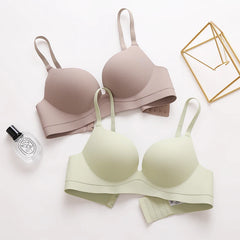 נשים תחתונים אלחוטיים Push Up חזייה נשים אופנה מקשה אחת למעלה סקסי הלבשה תחתונה חלקה נשי מקורבי נוחות רך בגדים