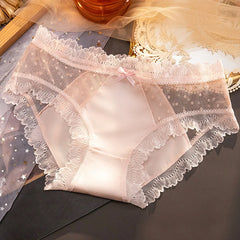 Women's Underwear Panty Sexy Lace Pantiesr Hollow Out Comfort Briefs Low Waist Seamless Underpants Lingerie