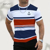 Men's T-Shirt Fashion Breathable Summer Outdoor Men's Clothing 3D Casual Oversized T-Shirt Men Versatile Men's Short Sleeve Tee