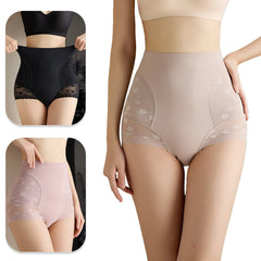 Women's Seamless Underwear Female Panties Quality Lace Antibacterial Woman High Waist Soft Silk Panty Underpants