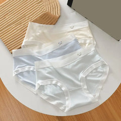 5PCS Soft Cute Panties for Women Underwear Female Lingerie Seamless Briefs Cotton Crotch Bear Underpants Girls