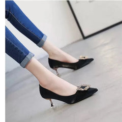 sapatos femininas women cute light purple spring & summer comfort stiletto heel shoes lady sexy elegant black footwear a427