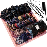 755/1510PCS Hair Accessories Set for Women Seamless Ponytail Holders Hair Bands Scrunchies Girls Variety Rubber Bands Hair Ties