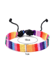 12 Boho Surfer Beach Bracelet Set Men & Women Braided Boho Summer Bracelets Handmade Festival Jewelry