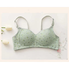 Lingerie No Rim Gathered Bra Fairy Sweet Cream Fufu Tube Top Preppy Style Students Small Bra