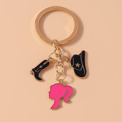 Modische Damen-Schlüsselanhänger mit Hut- und Schuhanhängern für Autoschlüssel, Handtaschen und Geldbörsen – ideal zum Selbermachen und Verschenken von Schmuck.