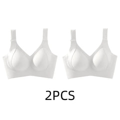1/2PCS Women's Seamless Underwear, Thin Style, Large Breasts, Small Breasts, No Wires, Pull-up And Anti-sagging Large Size Bra