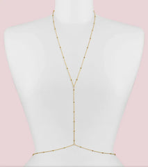 Schlichte und modische Taillenkette aus Edelstahlperlen, Boho-Stil, sexy Accessoires für Strandhochzeiten, BH-Verschluss