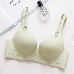 נשים תחתונים אלחוטיים Push Up חזייה נשים אופנה מקשה אחת למעלה סקסי הלבשה תחתונה חלקה נשי מקורבי נוחות רך בגדים
