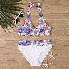 Bikini Sport Style Split Printing Damen Strandbekleidung Zweiteiler High Waist 2025 Damen Badeanzug Strandbekleidung trajes de baño mujer