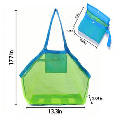 תיק כתף חוף תיק רשת מעטפת תיק חוף חיוני תיק חוף צעצוע תיק