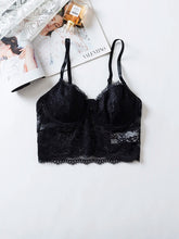 Women Sexy Lace Bras Top Solid Color Underwear Vest Hollow Out Tight Lingerie Crop top Comfortable Breathable Bralette Vest