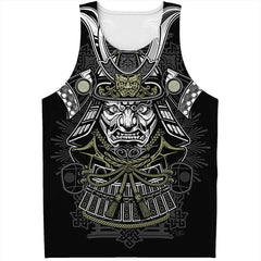 Fashion Japanese Samurai Graphic Mens Tank Tops Summer Trend Streetwear 3D Printed Sleeveless T Shirts Loose Harajuku Kids Vest