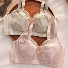 Women's underwear plus size bras Bralette French Chic Skin Friendly and Comfortable Breathable Lace Hot Sexy Non Padded Thin