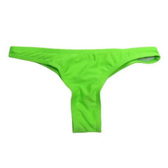 2025 New Bikini Women Swimwear Bottom Low Waisted Thong Rave Bottoms Mid Cut Bathing Suit Bottom for Beach Swimming Pool