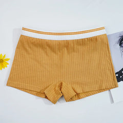 Damen-Boxershorts aus Baumwolle, nahtlose, bequeme und atmungsaktive Damen-Shorts, sexy Höschen