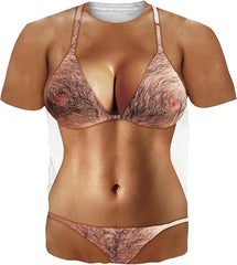 Funny Muscle Mens T Shirt Graphics Spoof 3D Printing T-shirt Personality Short-sleeve Round Neck Casual Shirt Men Cool Tees Tops