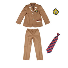 Boys School Uniform Girls Jacket Khaki Skirt Shirt Tie Suits Kids Formal Dress Tuxedo Toddler Clothes Sets Child Student Outfits