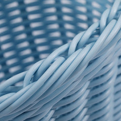 Fahrradkorb-Set für Kinder mit Klingel, Quaste und Aufklebern – Handgeflochtener Rattan-Fahrradkorb für den Lenker – Fahrradzubehör