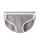 Sexy Damen-Slips, Unterwäsche, gerippte Baumwolle, atmungsaktive Komfort-Boxershorts, mittelhoher Bund, Sportslips, tägliche Intimunterwäsche